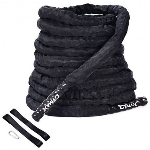 Foto de 2'' Battle Ropes 30/40/50ft Length Poly Dacron Rope-2" Diam 50Ft - Size: 2" Diam 50Ft