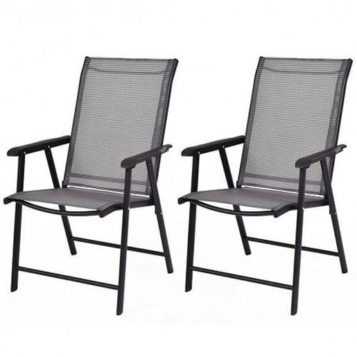 Foto de Set of 2 Outdoor Patio Folding Chairs
