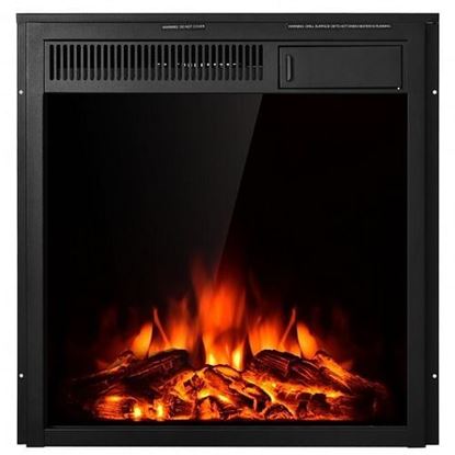 Foto de 22.5 Inch Electric Fireplace Insert Freestanding and Recessed Heater - Color: Black