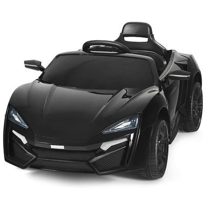 Picture of 12V 2.4G RC Electric Vehicle with Lights-Black - Color: Black