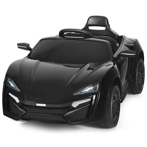 Picture of 12V 2.4G RC Electric Vehicle with Lights-Black - Color: Black
