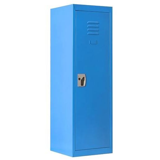 Picture of 48" Kid Safe Storage Children Single Tier Metal Locker-Blue - Color: Blue