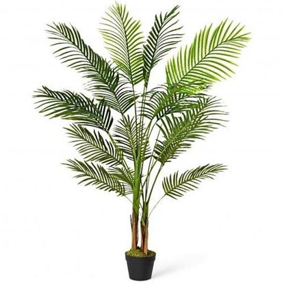 Image de 5 Ft Indoor Artificial Phoenix Palm Tree Plant - Size: 5 ft
