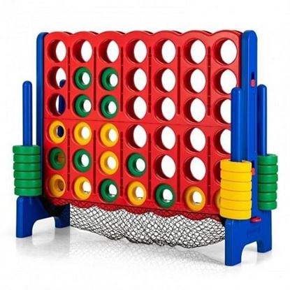 Foto de 4-to-Score Giant Game Set with Net Storage-Blue - Color: Blue