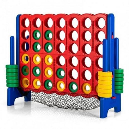 Picture of 4-to-Score Giant Game Set with Net Storage-Blue - Color: Blue