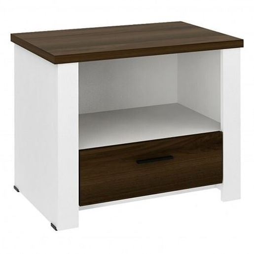 图片 Accent Nightstand with Drawer and Open Shelf
