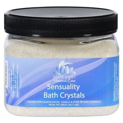 Picture of White Egret Bath Crystals - Sensuality - 16 oz