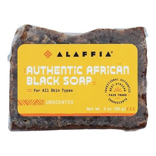 Foto de Alaffia - African Black Soap - Unscented - 3 oz.