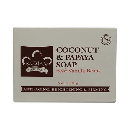 Foto de Nubian Heritage Bar Soap Coconut And Papaya with Vanilla Beans - 5 oz