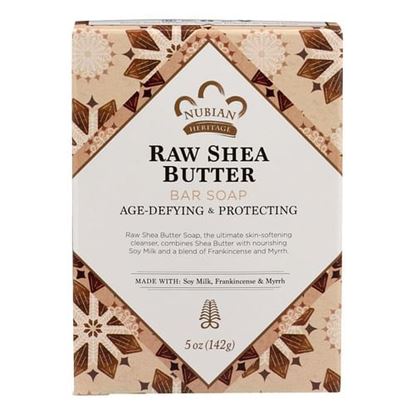 Foto de Nubian Heritage Bar Soap Raw Shea Butter - 5 oz