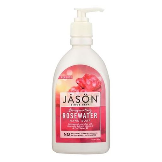 Foto de Jason Pure Natural Hand Soap Invigorating Rosewater - 16 fl oz