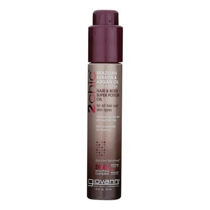 Foto de Giovanni 2chic Ultra-Sleek Hair and Body Super Potion with Brazilian Keratin and Argan Oil - 1.8 fl oz