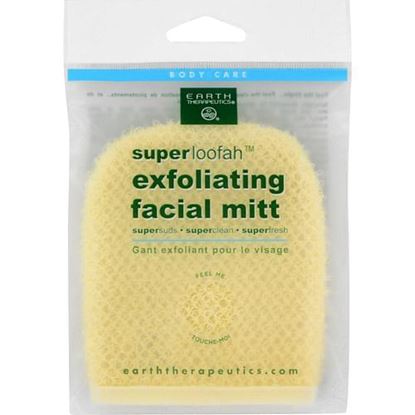 图片 Earth Therapeutics Loofah - Super - Exfoliating - Facial Mitt - 1 Count