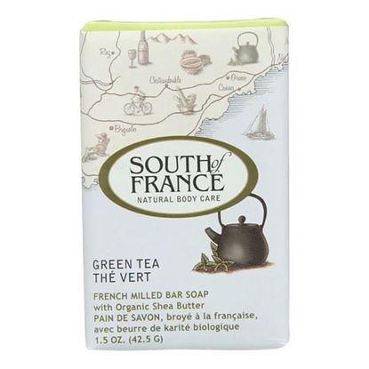 Foto de South Of France Bar Soap - Green Tea - Travel - 1.5 oz - case of 12