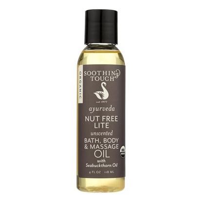 Picture of Soothing Touch Bath Body and Massage Oil - Organic - Ayurveda - Nut Free Lite - Unscented - 4 oz