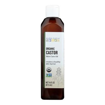 Picture of Aura Cacia - Skin Care Oil - Organic Castor Oil - 16 fl oz