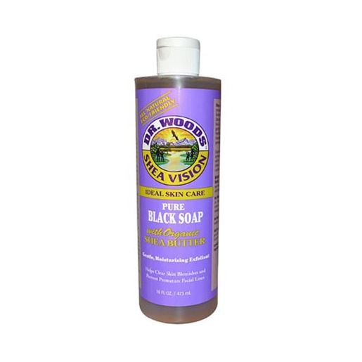 Foto de Dr. Woods Shea Vision Pure Black Soap with Organic Shea Butter - 16 fl oz