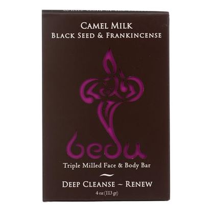 图片 Bedu Face and Body Bar - Black Seed and Frankincense - Case of 6 - 4 oz.