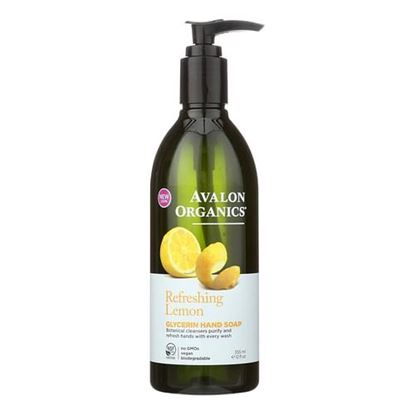 图片 Avalon Organics Glycerin Liquid Hand Soap Lemon - 12 fl oz