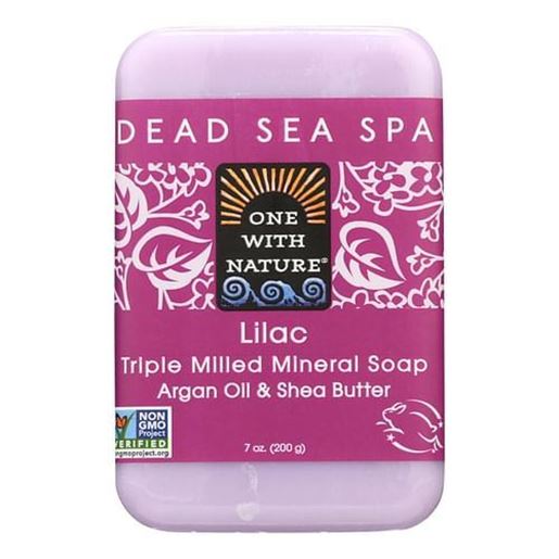 Foto de One With Nature Triple Milled Soap Bar - Lilac - 7 oz