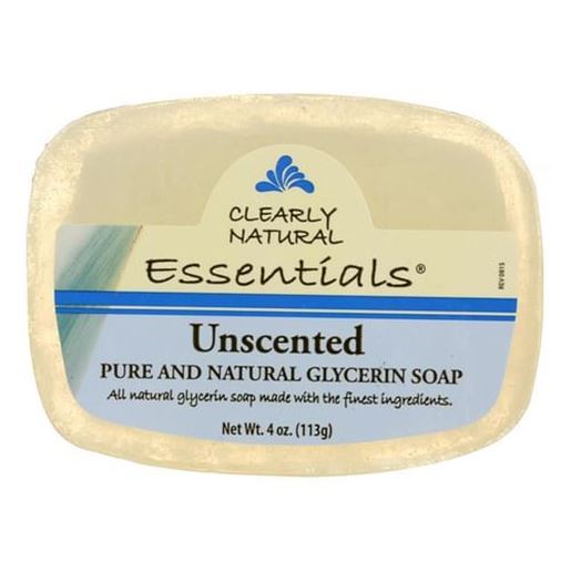 Foto de Clearly Natural Glycerine Bar Soap Unscented - 4 oz