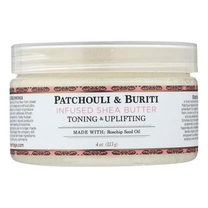 Picture of Nubian Heritage Shea Butter - 100 Percent Organic - Patchouli and Buriti - 4 oz