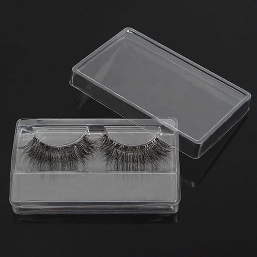 Image sur 1Pc False Eyelashes Box Clear Transparent Reusable Portable Eye Lash Packing Boxes