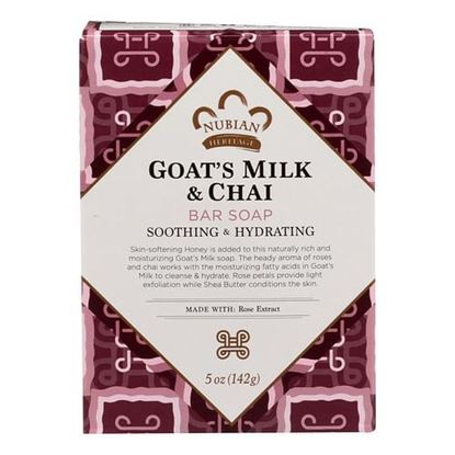 Foto de Nubian Heritage Bar Soap Goat's Milk And Chai - 5 oz