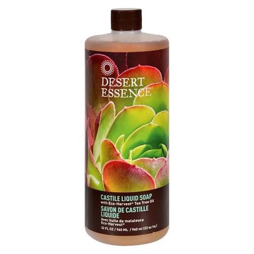 Picture of Desert Essence - Castile Liquid Soap with Eco-Harvest Tea Tree Oil - 32 fl oz