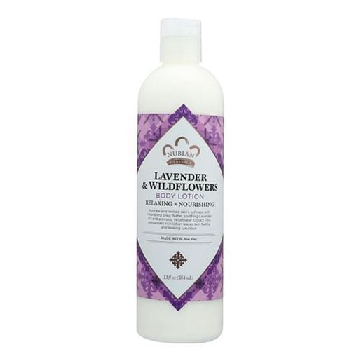 Foto de Nubian Heritage Lotion - Lavender and Wildflower - 13 oz