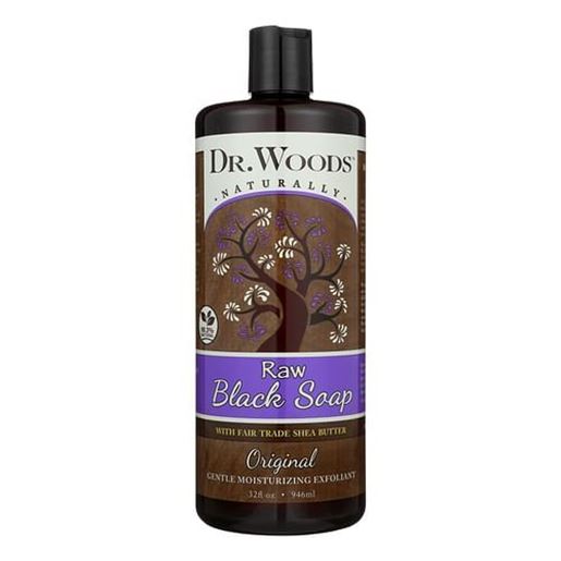 Foto de Dr. Woods Shea Vision Pure Black Soap with Organic Shea Butter - 32 fl oz