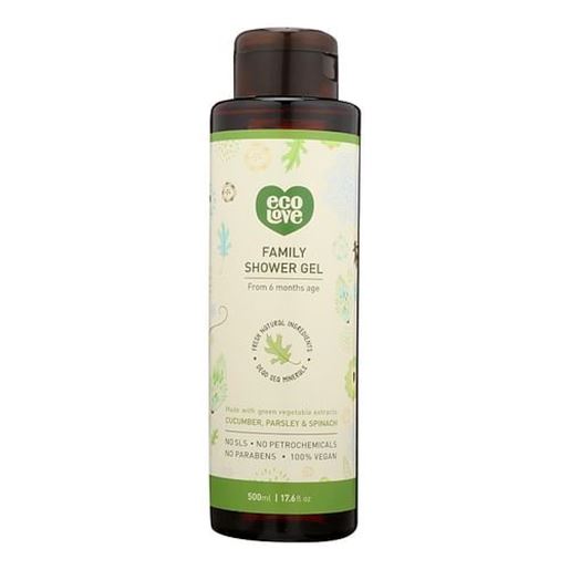 Picture of Ecolove Body Wash Green Vegetables Family Shower Gel For Ages 6 Months And Up - Case of 500 - 17.6 fl oz.