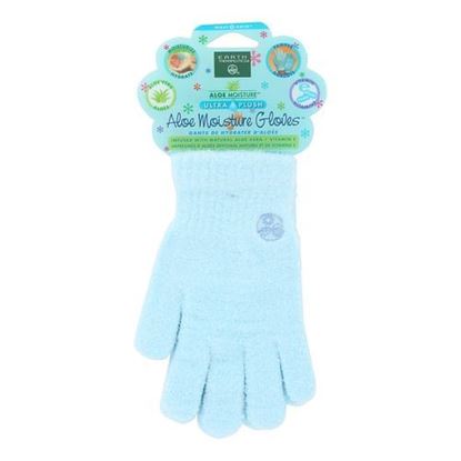 Picture of Earth Therapeutics Aloe Moisture Gloves Blue - 1 Pair