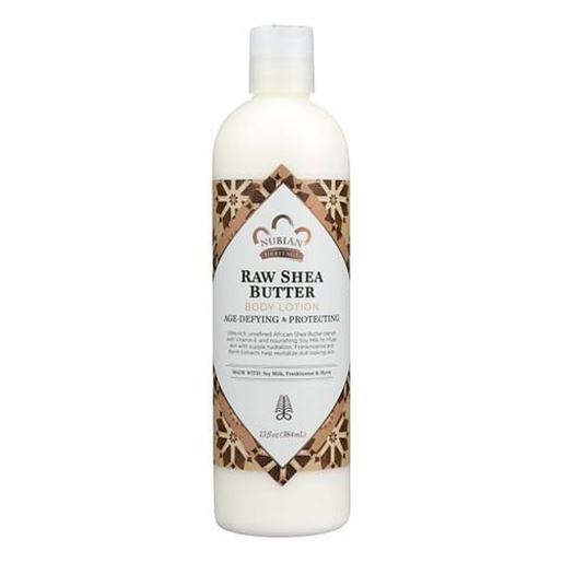 Foto de Nubian Heritage Lotion Raw Shea and Myrrh - 13 oz