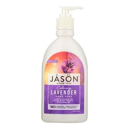 Foto de Jason Pure Natural Hand Soap Calming Lavender - 16 fl oz