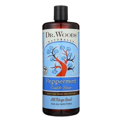 Foto de Dr. Woods Shea Vision Pure Castile Soap Peppermint with Organic Shea Butter - 32 fl oz