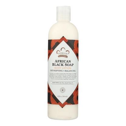 Foto de Nubian Heritage Lotion - African Black Soap - 13 oz