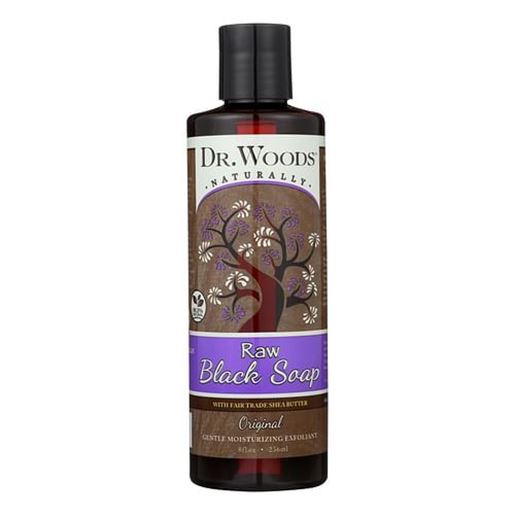 Foto de Dr. Woods Shea Vision Pure Black Soap with Organic Shea Butter - 8 fl oz