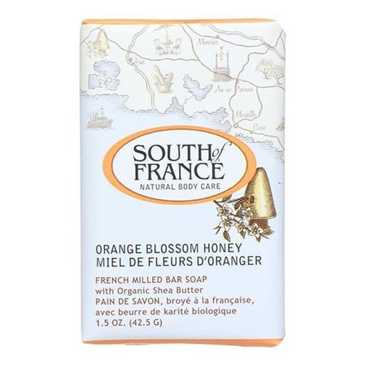 Foto de South of France Bar Soap - Orange Blossom Honey - Travel - 1.5 oz - Case of 12