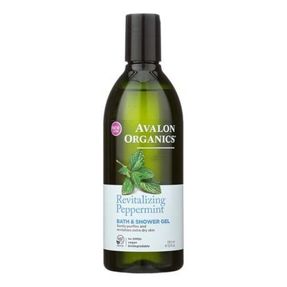 图片 Avalon Organics Bath and Shower Gel Peppermint - 12 fl oz