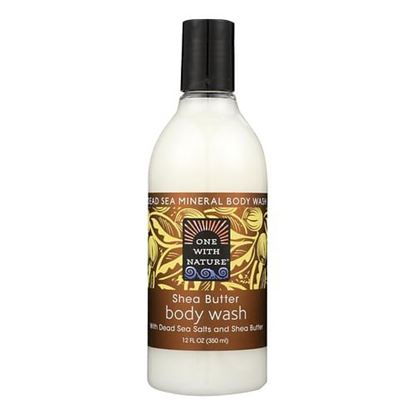 Picture of One With Nature Dead Sea Mineral Body Wash Shea Butter - 12 fl oz