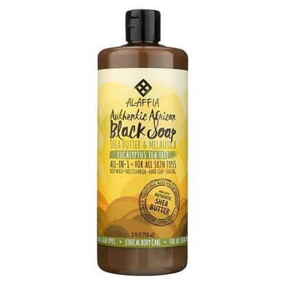 Foto de Alaffia - African Black Soap - Eucalyptus Tea Tree - 32 fl oz.