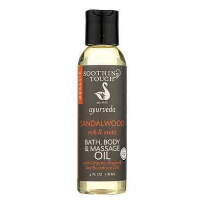 Foto de Soothing Touch Bath Body and Massage Oil - Ayurveda - Sandalwood - Rich and Exotic - 4 oz