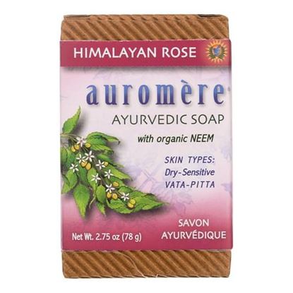 Foto de Auromere Ayurvedic Bar Soap Himalayan Rose - 2.75 oz