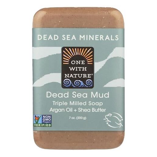 Picture of One With Nature Dead Sea Mineral Dead Sea Mud Soap - 7 oz