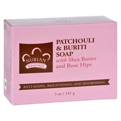 Foto de Nubian Heritage Bar Soap - Patchouli and Buriti - 5 oz