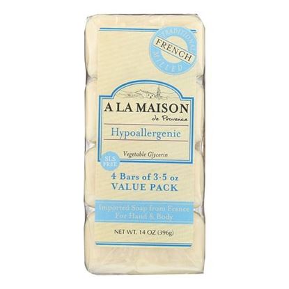 Picture of A La Maison - Bar Soap - Unscented Value Pack - 3.5 oz Each / Pack of 4