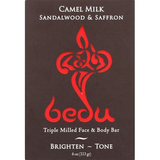 Foto de Bedu Face and Body Bar - Sandalwood and Saffron - Case of 6 - 4 oz.