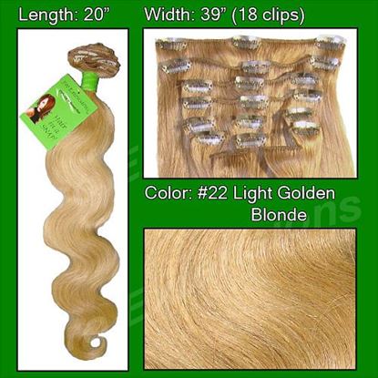 Picture of #22 Medium Blonde - 20 inch Body Wave