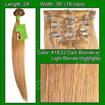 图片 #18/22 Dark Blonde with Golden Highlights - 24 inch Remy